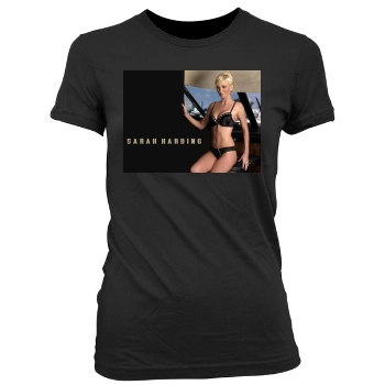 Sarah Harding Women's Junior Cut Crewneck T-Shirt