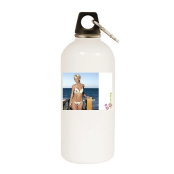 Sarah Harding White Water Bottle With Carabiner