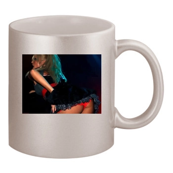 Sarah Harding 11oz Metallic Silver Mug