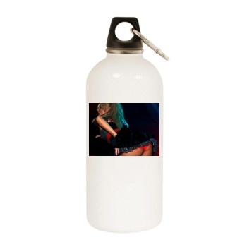 Sarah Harding White Water Bottle With Carabiner