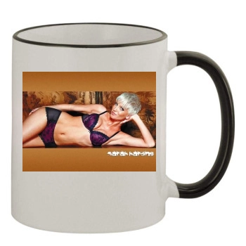 Sarah Harding 11oz Colored Rim & Handle Mug