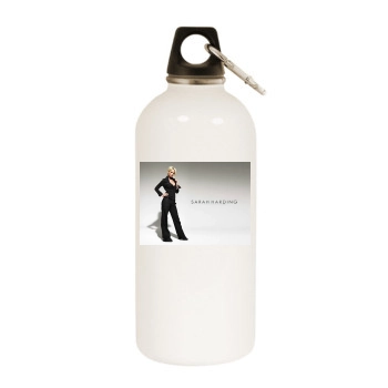 Sarah Harding White Water Bottle With Carabiner