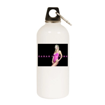 Sarah Harding White Water Bottle With Carabiner