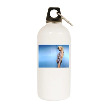 Sarah Harding White Water Bottle With Carabiner