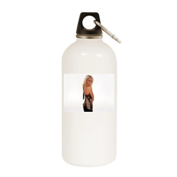 Sarah Harding White Water Bottle With Carabiner