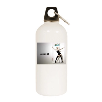 Sarah Harding White Water Bottle With Carabiner