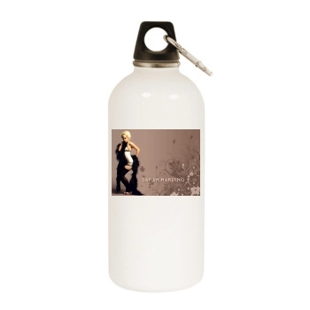 Sarah Harding White Water Bottle With Carabiner