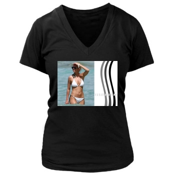 Sarah Harding Women's Deep V-Neck TShirt