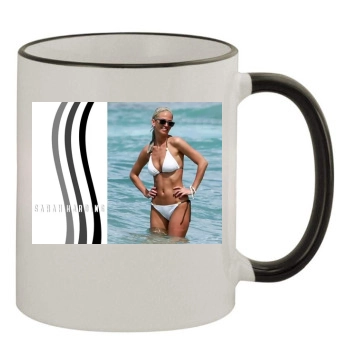 Sarah Harding 11oz Colored Rim & Handle Mug