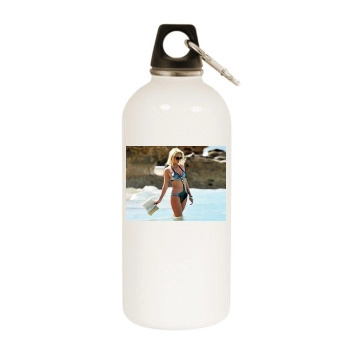 Sarah Harding White Water Bottle With Carabiner