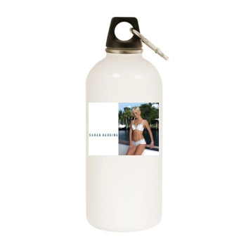 Sarah Harding White Water Bottle With Carabiner