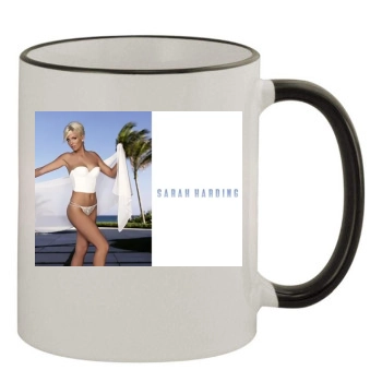 Sarah Harding 11oz Colored Rim & Handle Mug