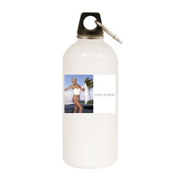 Sarah Harding White Water Bottle With Carabiner