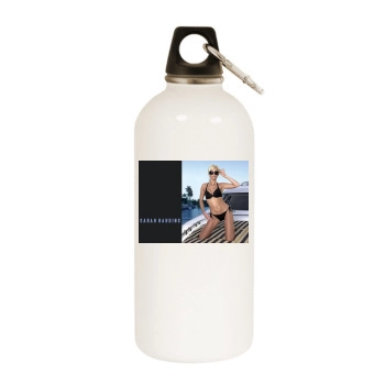 Sarah Harding White Water Bottle With Carabiner