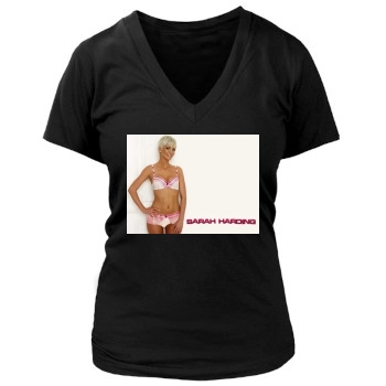 Sarah Harding Women's Deep V-Neck TShirt