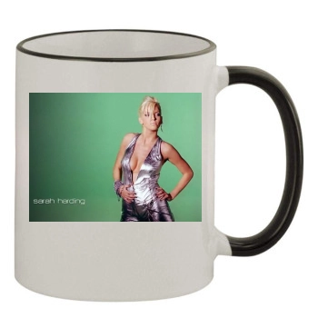 Sarah Harding 11oz Colored Rim & Handle Mug