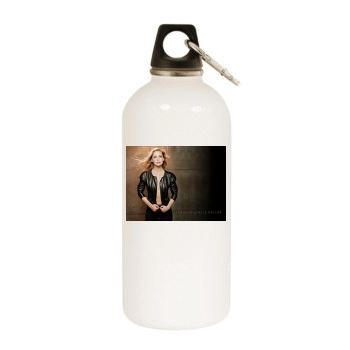 Sarah Michelle Gellar White Water Bottle With Carabiner