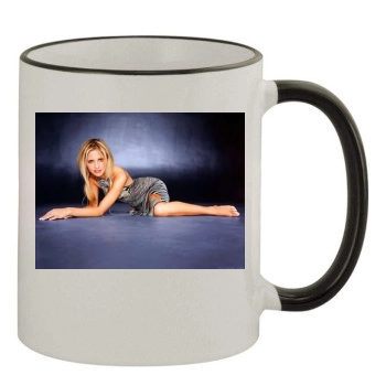 Sarah Michelle Gellar 11oz Colored Rim & Handle Mug