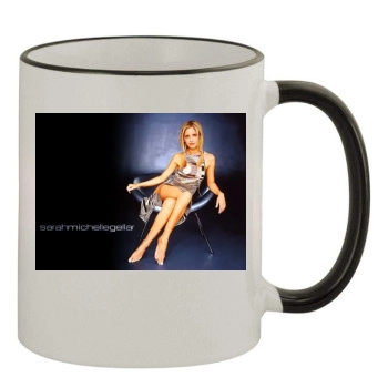 Sarah Michelle Gellar 11oz Colored Rim & Handle Mug