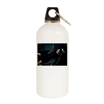 Sarah Michelle Gellar White Water Bottle With Carabiner