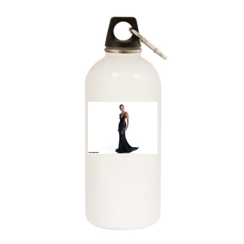 Sarah Michelle Gellar White Water Bottle With Carabiner