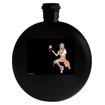 Sarah Michelle Gellar Round Flask