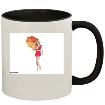 Sarah Michelle Gellar 11oz Colored Inner & Handle Mug