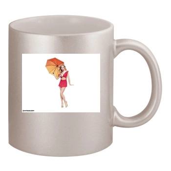 Sarah Michelle Gellar 11oz Metallic Silver Mug