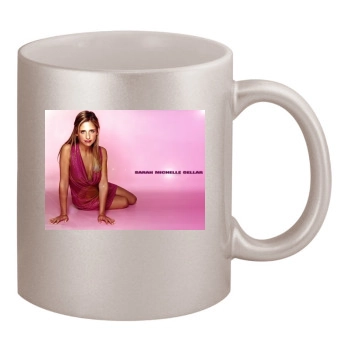 Sarah Michelle Gellar 11oz Metallic Silver Mug