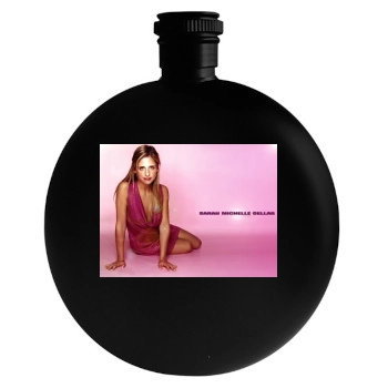 Sarah Michelle Gellar Round Flask