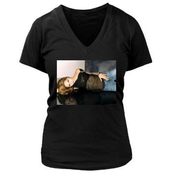 Sarah Michelle Gellar Women's Deep V-Neck TShirt