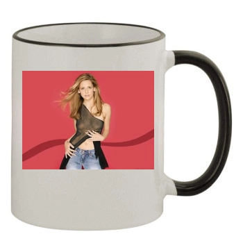 Sarah Michelle Gellar 11oz Colored Rim & Handle Mug