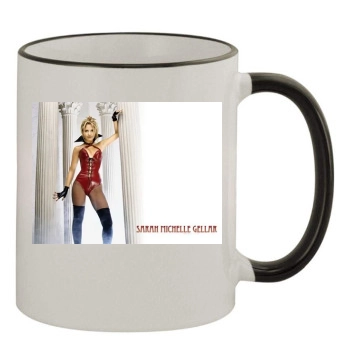 Sarah Michelle Gellar 11oz Colored Rim & Handle Mug