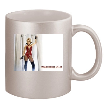 Sarah Michelle Gellar 11oz Metallic Silver Mug