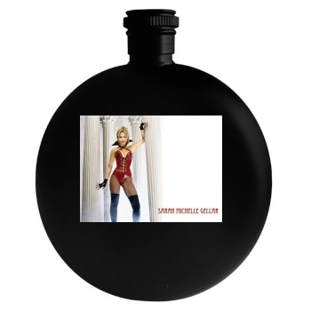 Sarah Michelle Gellar Round Flask