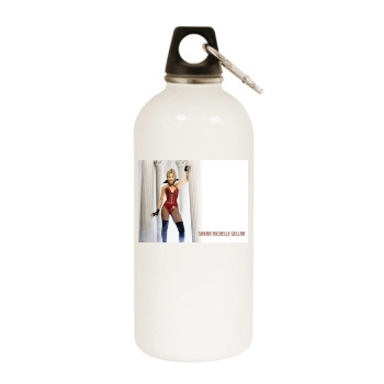 Sarah Michelle Gellar White Water Bottle With Carabiner