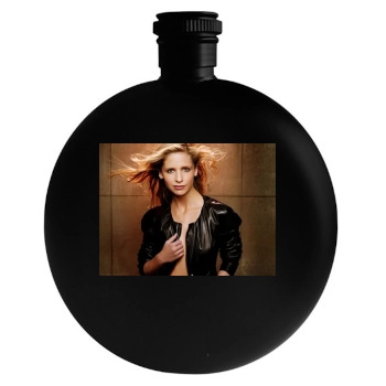 Sarah Michelle Gellar Round Flask