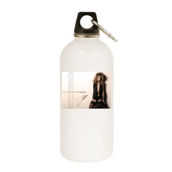 Sarah Michelle Gellar White Water Bottle With Carabiner