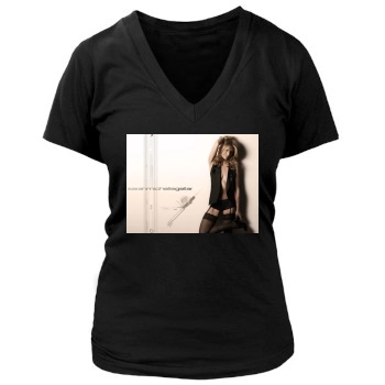 Sarah Michelle Gellar Women's Deep V-Neck TShirt