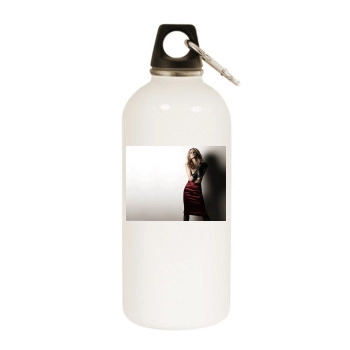 Sarah Michelle Gellar White Water Bottle With Carabiner