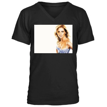 Sarah Michelle Gellar Men's V-Neck T-Shirt