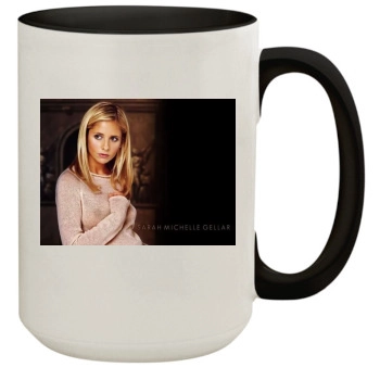 Sarah Michelle Gellar 15oz Colored Inner & Handle Mug