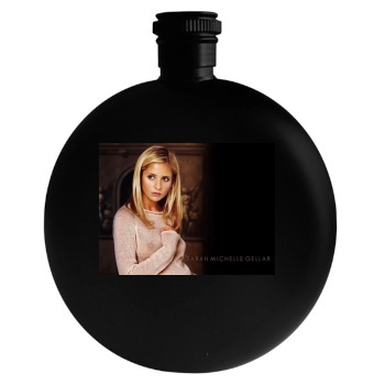 Sarah Michelle Gellar Round Flask