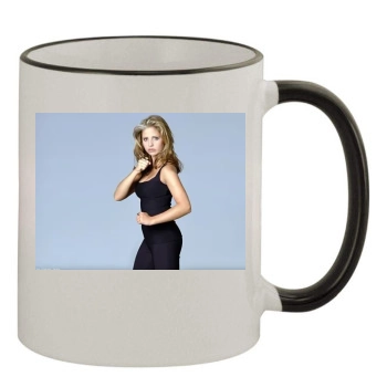 Sarah Michelle Gellar 11oz Colored Rim & Handle Mug