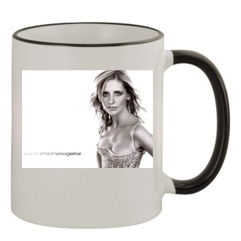 Sarah Michelle Gellar 11oz Colored Rim & Handle Mug