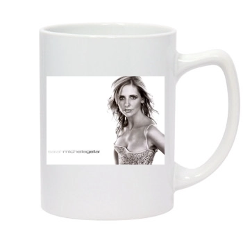 Sarah Michelle Gellar 14oz White Statesman Mug