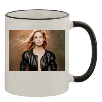 Sarah Michelle Gellar 11oz Colored Rim & Handle Mug