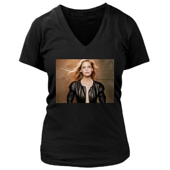 Sarah Michelle Gellar Women's Deep V-Neck TShirt