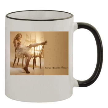 Sarah Michelle Gellar 11oz Colored Rim & Handle Mug