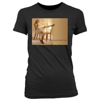 Sarah Michelle Gellar Women's Junior Cut Crewneck T-Shirt